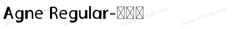 Agne Regular字体转换